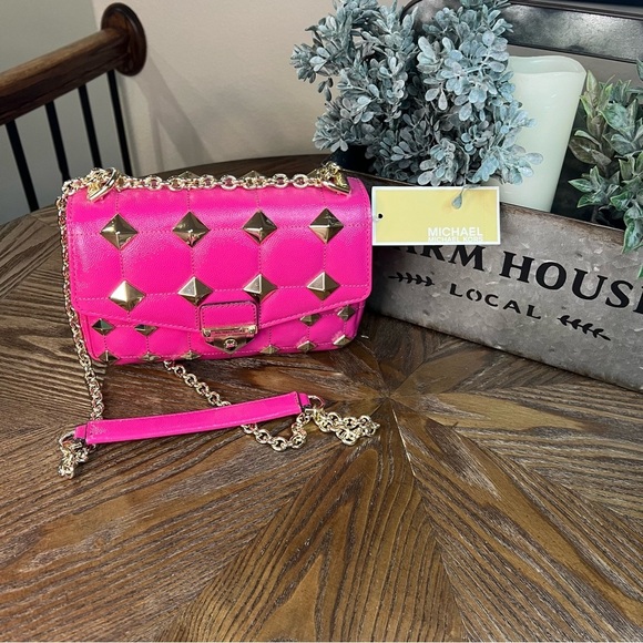 NWT Michael Kors SoHo Studded Quilted Bag - Picture 8 of 12